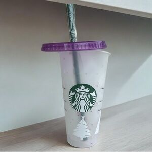 Purple/ pink color changing Starbucks cold cup